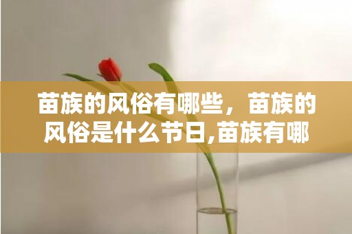 苗族的风俗有哪些，苗族的风俗是什么节日,苗族有哪些节日？