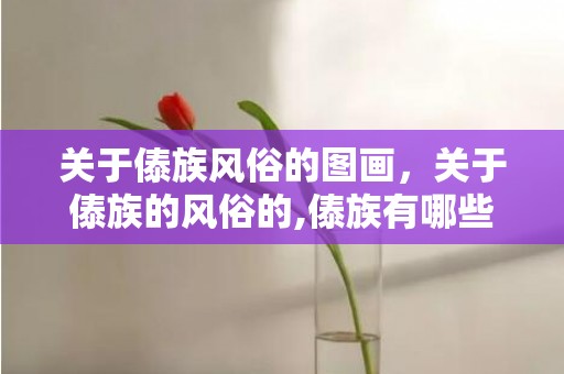 关于傣族风俗的图画，关于傣族的风俗的,傣族有哪些名俗习惯