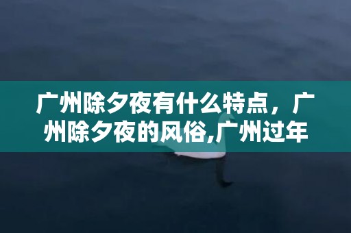 广州除夕夜有什么特点，广州除夕夜的风俗,广州过年风俗介绍