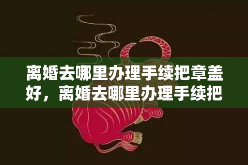 离婚去哪里办理手续把章盖好，离婚去哪里办理手续把章盖好，离婚还要去当地派出所盖章吗