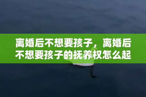 离婚后不想要孩子，离婚后不想要孩子的抚养权怎么起诉 离婚孩子的抚养权归属问题