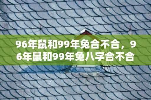 96年鼠和99年兔合不合，96年鼠和99年兔八字合不合