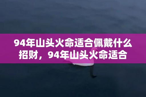 94年山头火命适合佩戴什么招财，94年山头火命适合什么行业