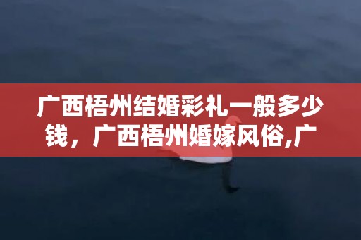 广西梧州结婚彩礼一般多少钱，广西梧州婚嫁风俗,广西梧州结婚需要注意的事情，礼金需要多少乳金又是多少？