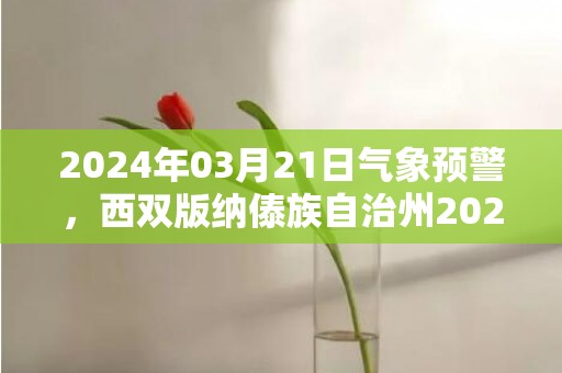 2024年03月21日气象预警，西双版纳傣族自治州2024/03/21周四阵雨最高温度28度