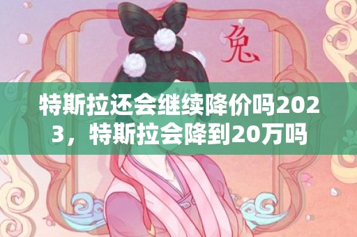 特斯拉还会继续降价吗2023，特斯拉会降到20万吗