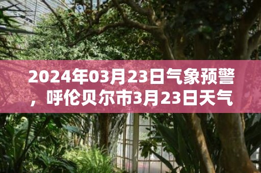 2024年03月23日气象预警，呼伦贝尔市3月23日天气预报 大部小雪转晴