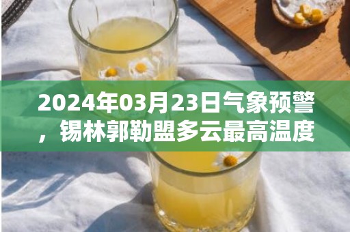 2024年03月23日气象预警，锡林郭勒盟多云最高温度14度