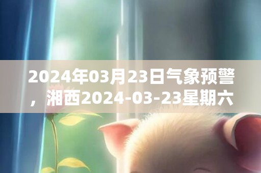 2024年03月23日气象预警，湘西2024-03-23星期六小雨最高气温28度