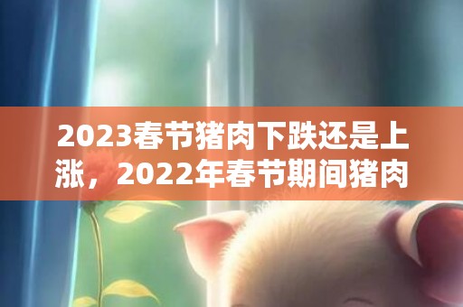 2023春节猪肉下跌还是上涨，2022年春节期间猪肉价格会达到多高