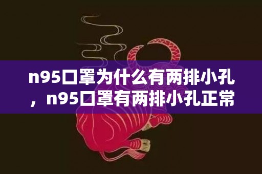 n95口罩为什么有两排小孔，n95口罩有两排小孔正常吗