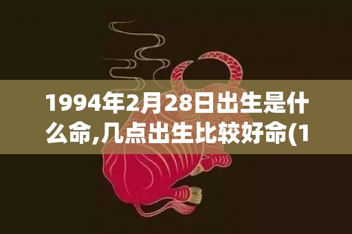 1994年2月28日出生是什么命,几点出生比较好命(1994年2月2日是什么星座)