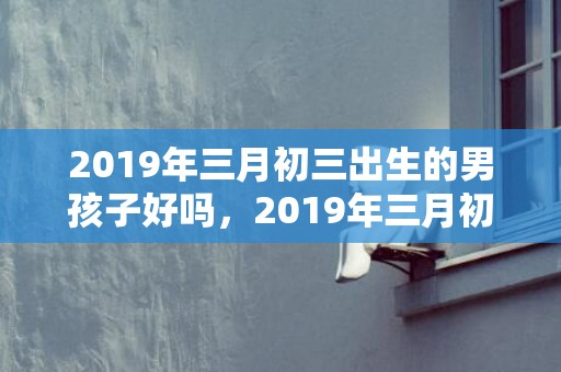 2019年三月初三出生的男孩子好吗，2019年三月初四出生的女孩如何起名字，五行属什么