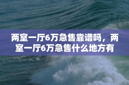 两室一厅6万急售靠谱吗，两室一厅6万急售什么地方有