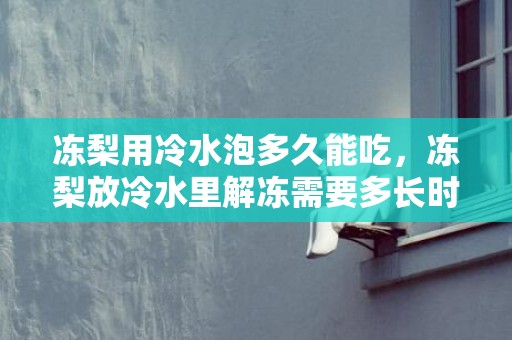 冻梨用冷水泡多久能吃，冻梨放冷水里解冻需要多长时间