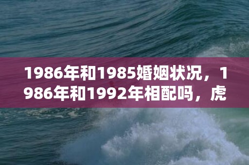 1986年和1985婚姻状况，1986年和1992年相配吗，虎和猴相合吗