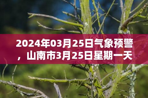 2024年03月25日气象预警，山南市3月25日星期一天气预报 大部雨夹雪转小雨