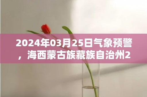 2024年03月25日气象预警，海西蒙古族藏族自治州2024-03-25周一晴转阴最高气温11度