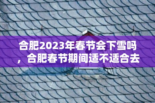 合肥2023年春节会下雪吗，合肥春节期间适不适合去游玩