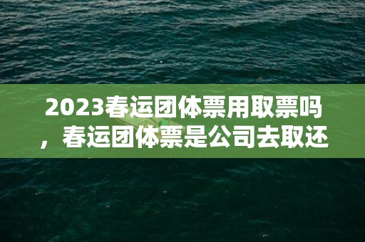 2023春运团体票用取票吗，春运团体票是公司去取还是自己去取