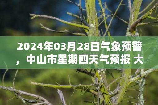 2024年03月28日气象预警，中山市星期四天气预报 大部多云