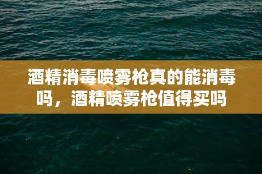 酒精消毒喷雾枪真的能消毒吗，酒精喷雾枪值得买吗