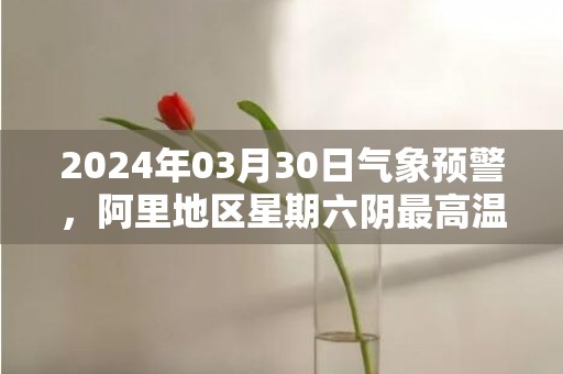 2024年03月30日气象预警，阿里地区星期六阴最高温度9度