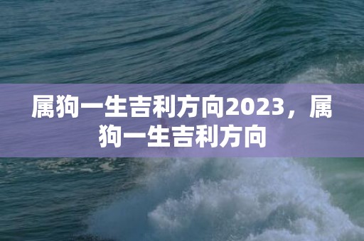 属狗一生吉利方向2023，属狗一生吉利方向