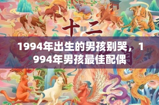 1994年出生的男孩别哭，1994年男孩最佳配偶