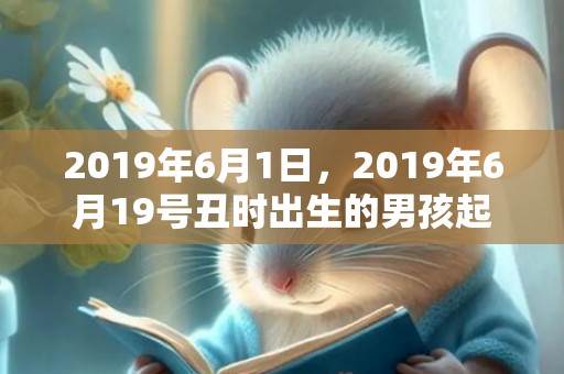 2019年6月1日，2019年6月19号丑时出生的男孩起名时要注意什么