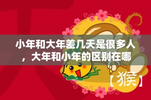 小年和大年差几天是很多人，大年和小年的区别在哪