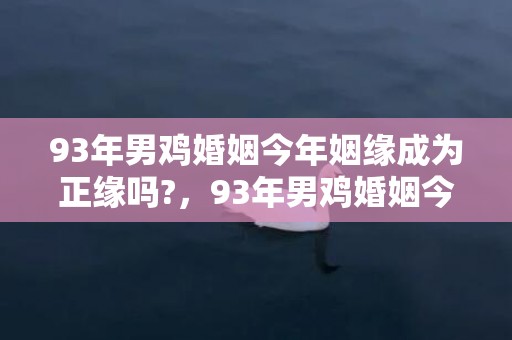 93年男鸡婚姻今年姻缘成为正缘吗?，93年男鸡婚姻今年有姻缘吗