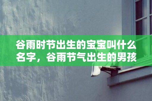 谷雨时节出生的宝宝叫什么名字，谷雨节气出生的男孩怎么起名字