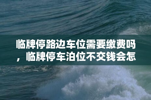 临牌停路边车位需要缴费吗，临牌停车泊位不交钱会怎么样