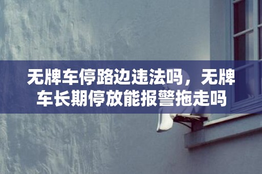 无牌车停路边违法吗，无牌车长期停放能报警拖走吗