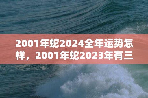 2001年蛇2024全年运势怎样，2001年蛇2023年有三喜