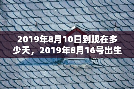 2019年8月10日到现在多少天，2019年8月16号出生的女孩起名字怎么起，五行属什么