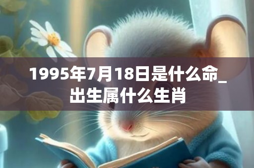 1995年7月18日是什么命_出生属什么生肖