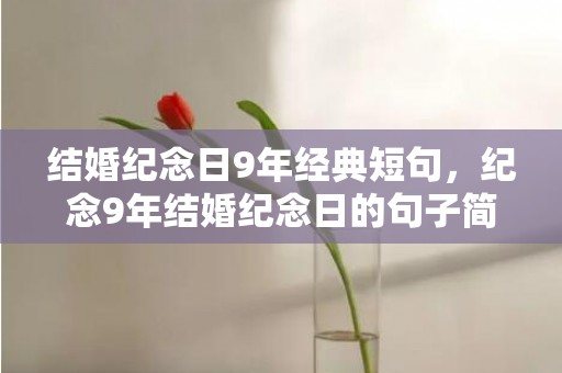 结婚纪念日9年经典短句，纪念9年结婚纪念日的句子简短英语，形容自己结婚纪念日的句子