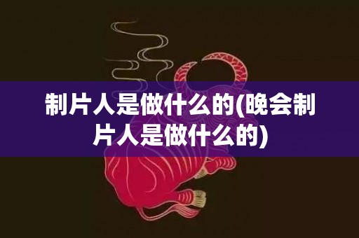 制片人是做什么的(晚会制片人是做什么的)