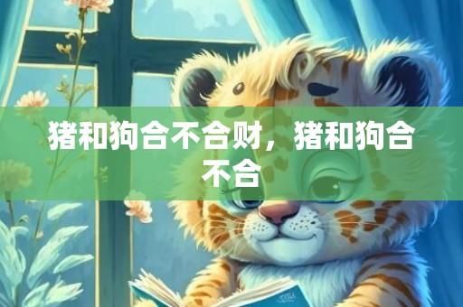 猪和狗合不合财，猪和狗合不合