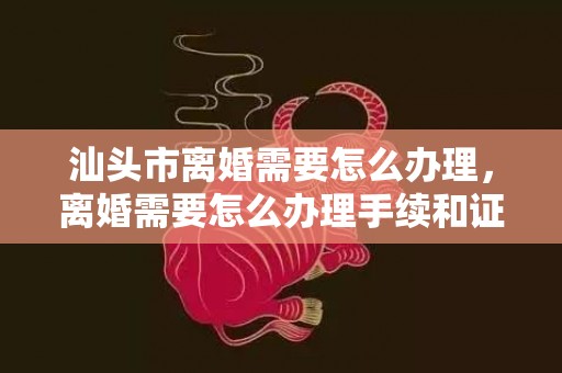 汕头市离婚需要怎么办理，离婚需要怎么办理手续和证件