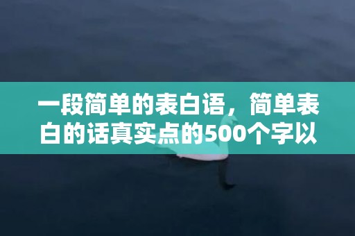 一段简单的表白语，简单表白的话真实点的500个字以内 感动的表白情话500字