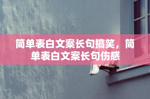 简单表白文案长句搞笑，简单表白文案长句伤感