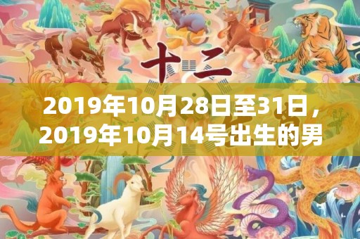 2019年10月28日至31日，2019年10月14号出生的男孩怎么起名字，五行属什么