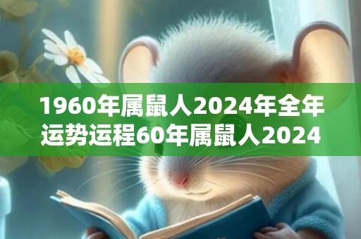 1960年属鼠人2024年全年运势运程60年属鼠人2024年每月运势详解，1960年属鼠人2024年全年运势运程60年属鼠人2024年每月运势详解