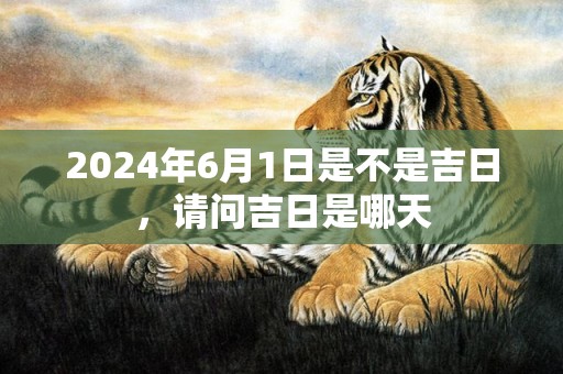 2024年6月1日是不是吉日，请问吉日是哪天