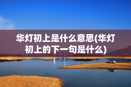 华灯初上是什么意思(华灯初上的下一句是什么)