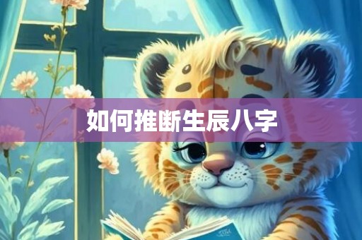 如何推断生辰八字