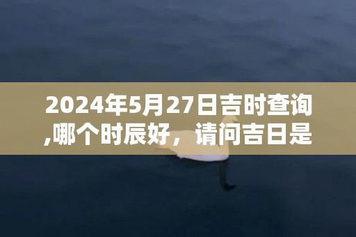 2024年5月27日吉时查询,哪个时辰好，请问吉日是哪天